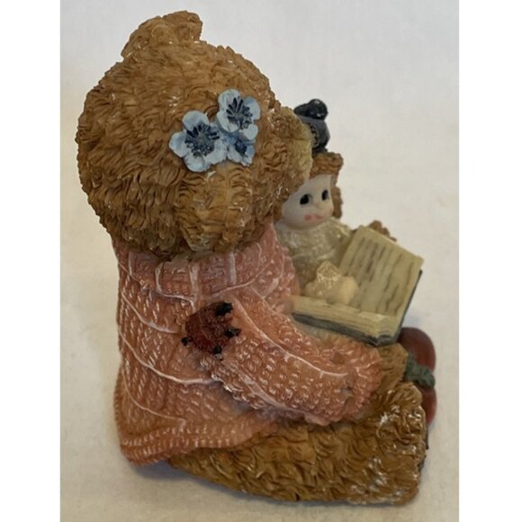 Design Impressions Sweater Bears Reading Book Resin Figurine 4" 26920 Figurine - Picture 2 of 12